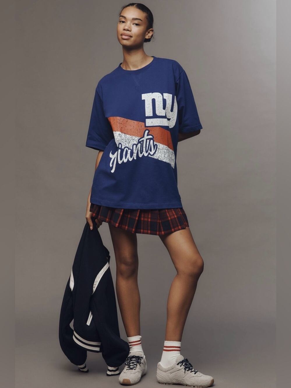 The Wild Collective x Anthropologie Graphic Tee Shirt New York Giants NFL